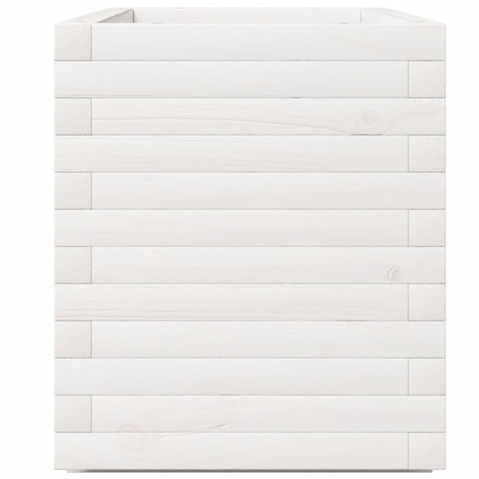 Jardinera madera maciza de pino blanco 90x40x49,5