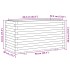 Jardinera madera maciza de pino blanco 90x40x49,5