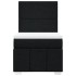 Cama box spring con colchón tela negro 90x200