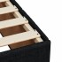 Cama box spring con colchón tela negro 140x200