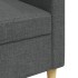 Sofá de 3 plazas de tela gris oscuro 210