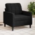 Sillón de terciopelo negro 60