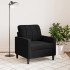 Sillón de terciopelo negro 60