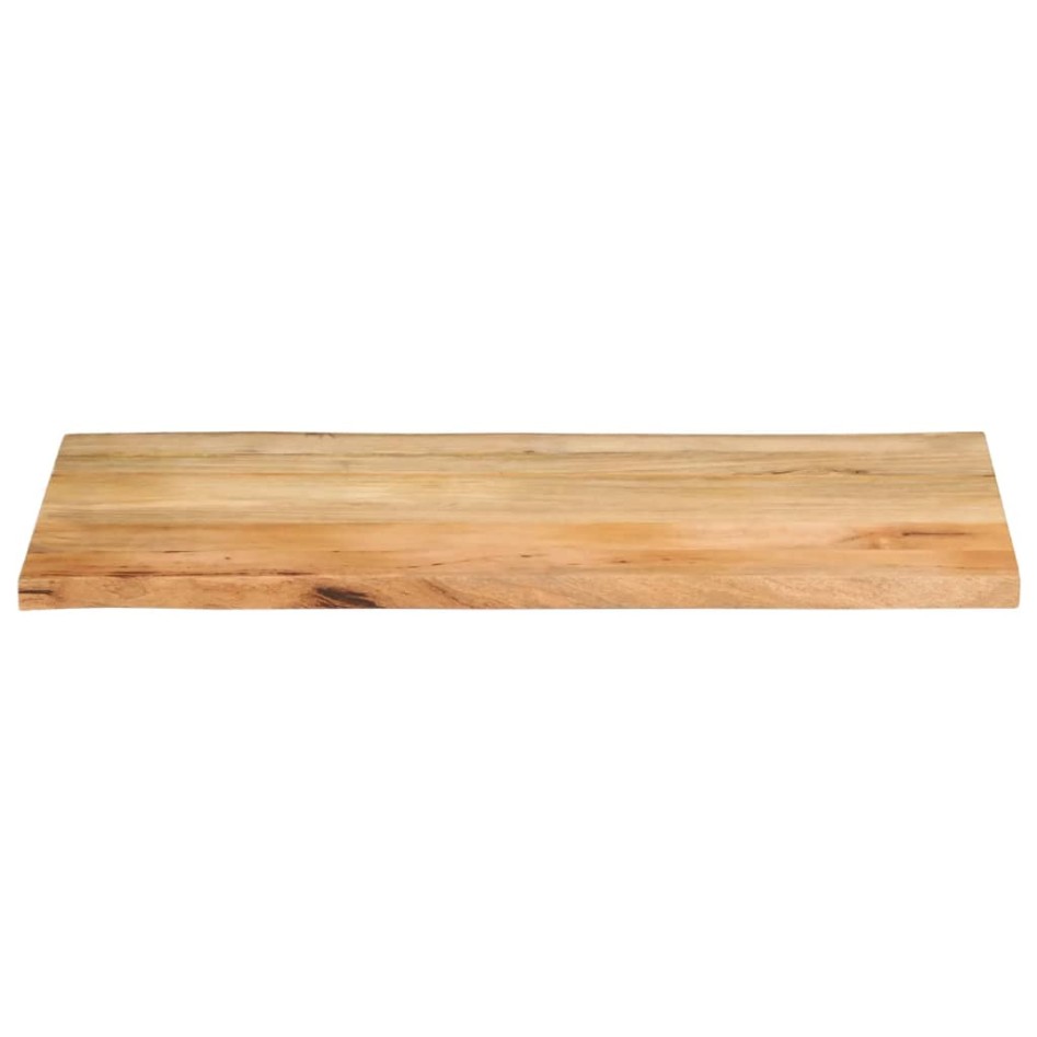 Tablero de mesa borde natural madera maciza mango 100x60x3,8