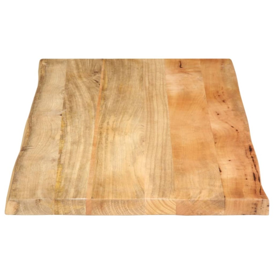 Tablero de mesa borde natural madera maciza mango 100x60x3,8