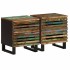 Mesitas de noche 2 uds de madera maciza reciclada 40x34x46
