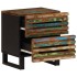 Mesitas de noche 2 uds de madera maciza reciclada 40x34x46