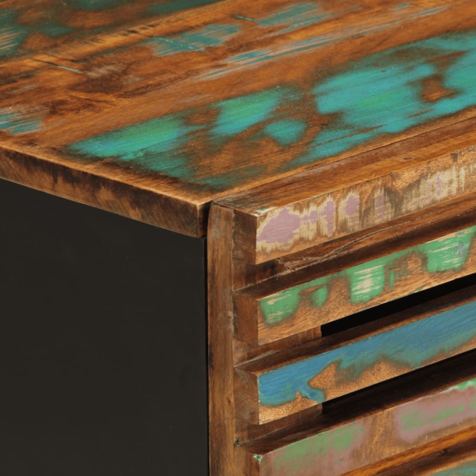 Mesitas de noche 2 uds de madera maciza reciclada 40x34x46