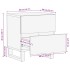 Mesitas de noche 2 uds de madera maciza reciclada 40x34x46