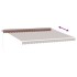 Toldo retráctil manual marrón 450x300