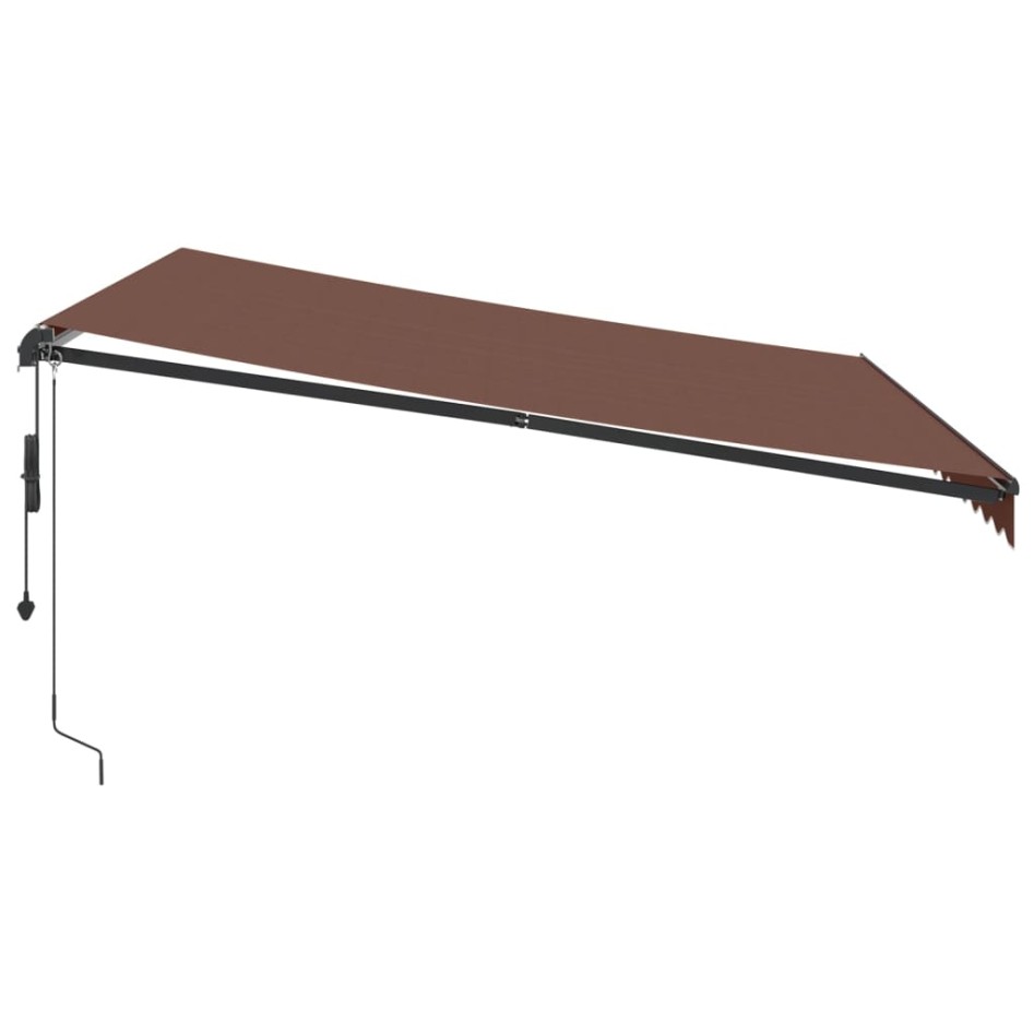 Toldo retráctil automático marrón 400x300