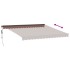 Toldo retráctil automático marrón 400x300