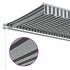 Toldo retráctil manual gris antracita y blanco 450x300
