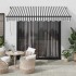 Toldo retráctil manual con LED antracita y blanco 300x250