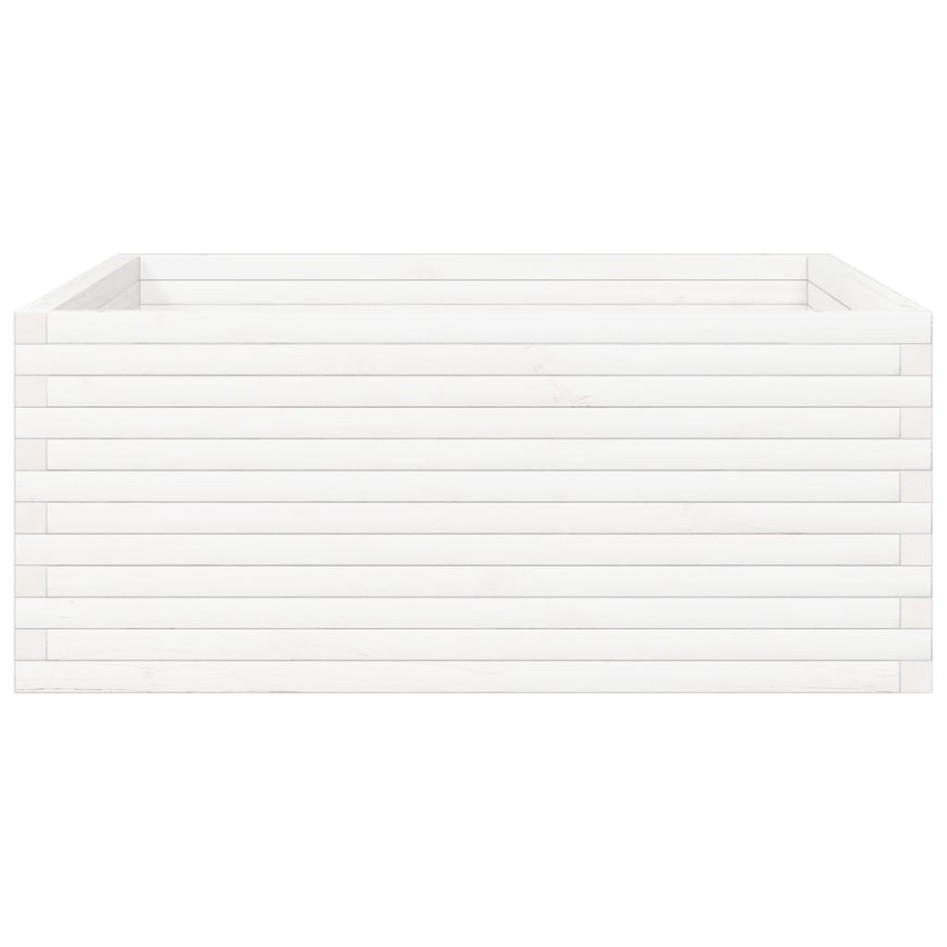 Jardinera madera maciza de pino blanco 110x110x46