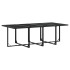 Set de comedor de jardín 9 pzas y cojines ratán sintético