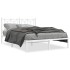 Estructura cama sin colchón con cabecero metal blanco