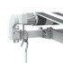 Toldo retráctil manual con LED antracita y blanco 450x300