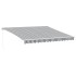 Toldo retráctil manual con luz LED antracita y blanco
