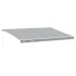 Toldo retráctil manual gris antracita y blanco 500x350