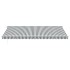 Toldo retráctil manual gris antracita y blanco 500x350