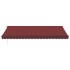 Toldo retráctil manual burdeos 500x300