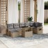 Set de sofás de jardín y cojines 8 piezas ratán sintético