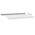 Toldo retráctil manual con luz LED antracita y blanco