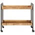 Carrito de cocina madera maciza de mango rugosa 80x55x70