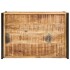 Carrito de cocina madera maciza de mango rugosa 80x55x70