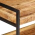 Carrito de cocina madera maciza de mango rugosa 80x55x70