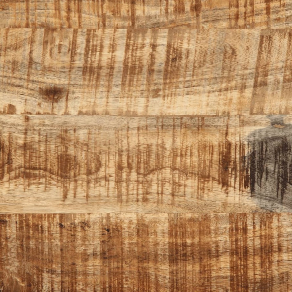 Carrito de cocina madera maciza de mango rugosa 80x55x70