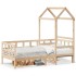 Sofá cama con techo madera maciza de pino 90x200