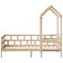 Sofá cama con techo madera maciza de pino 90x200