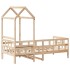 Sofá cama con techo madera maciza de pino 90x200