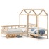 Sofá cama con techo madera maciza de pino 90x200