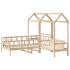 Sofá cama con techo madera maciza de pino 90x200