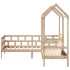Sofá cama con techo madera maciza de pino 90x200