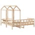 Sofá cama con techo madera maciza de pino 90x200