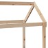 Sofá cama con techo madera maciza de pino 90x200