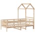 Sofá cama con techo madera maciza de pino 90x200