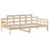 Sofá cama con techo madera maciza de pino 90x190