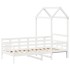 Sofá cama madera maciza de pino blanco 80x200