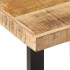 Banco de madera maciza de mango rugosa y acero 160