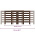 Cubierta de radiador madera marrón roble 205x21,5x83,5