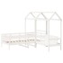 Set de sofá cama con banco y techo madera pino blanco 80x200
