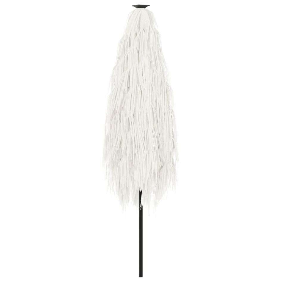 Sombrilla de jardín con poste de acero blanca 248x248x248