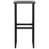 Taburetes de bar 4 unidades acero negro 38x38x80