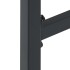 Taburetes de bar 4 unidades acero negro 38x38x80