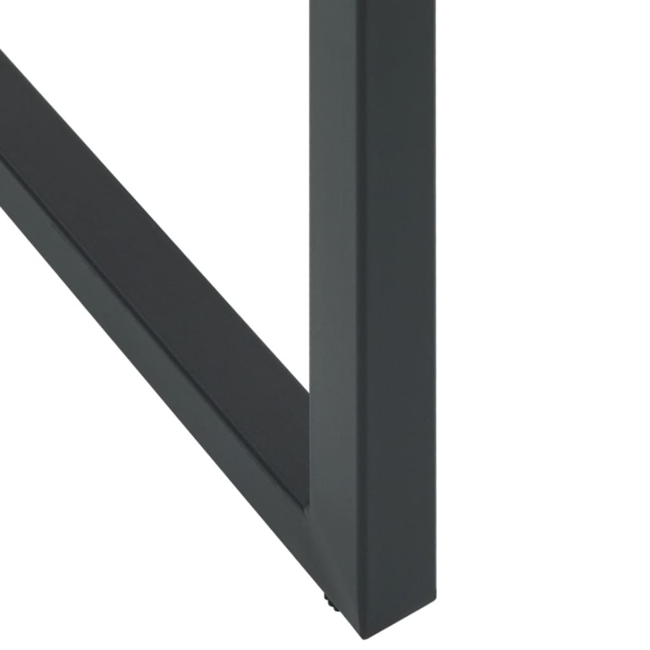 Taburetes de bar 4 unidades acero negro 38x38x80